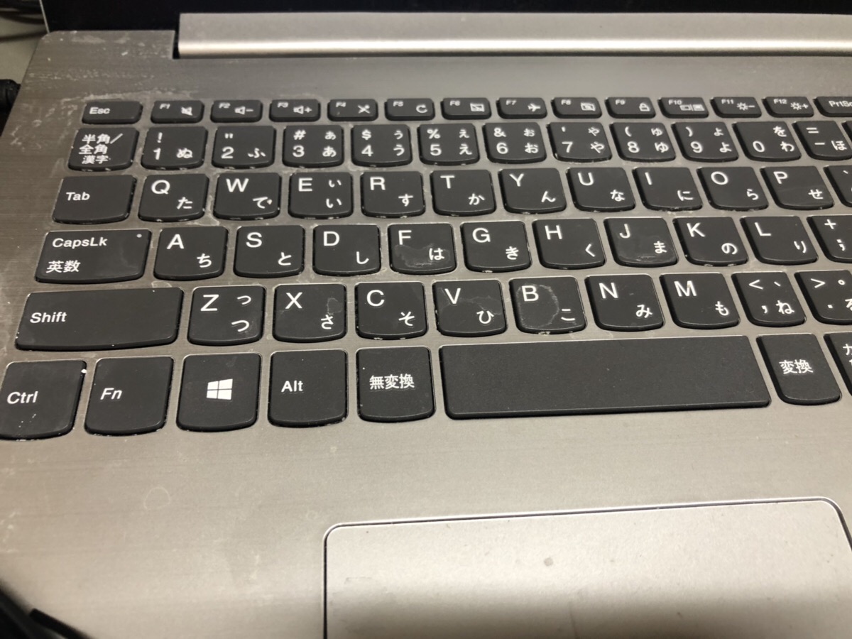 神奈川県横須賀市 ノートパソコンのキーボード不具合／NEC Windows 10のイメージ
