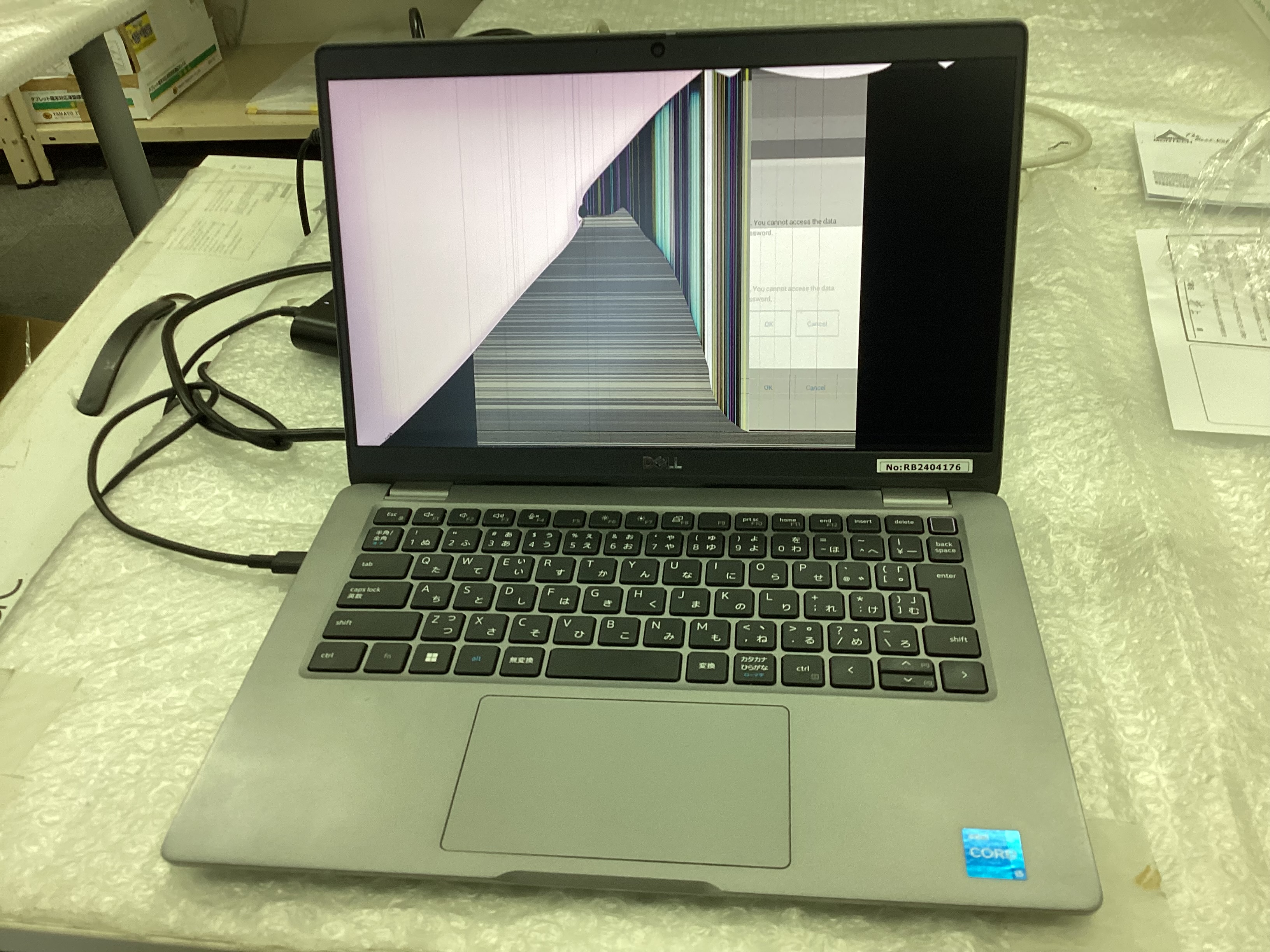 福岡県福岡市中央区 液晶画面に絆があり白くなっている / DELL Windows 11のイメージ